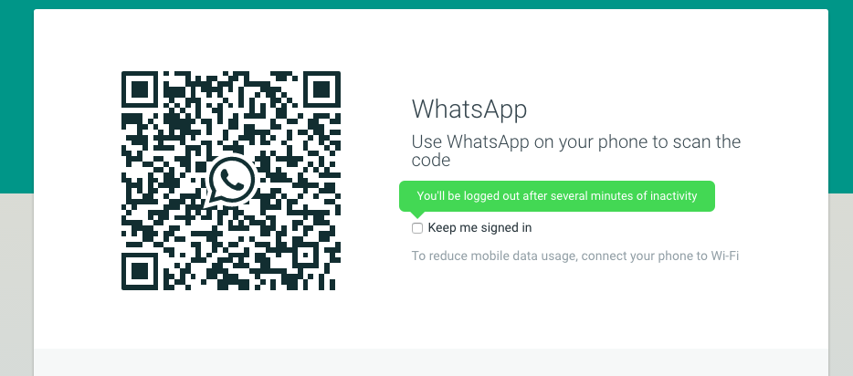 whatsapp web scan barcode