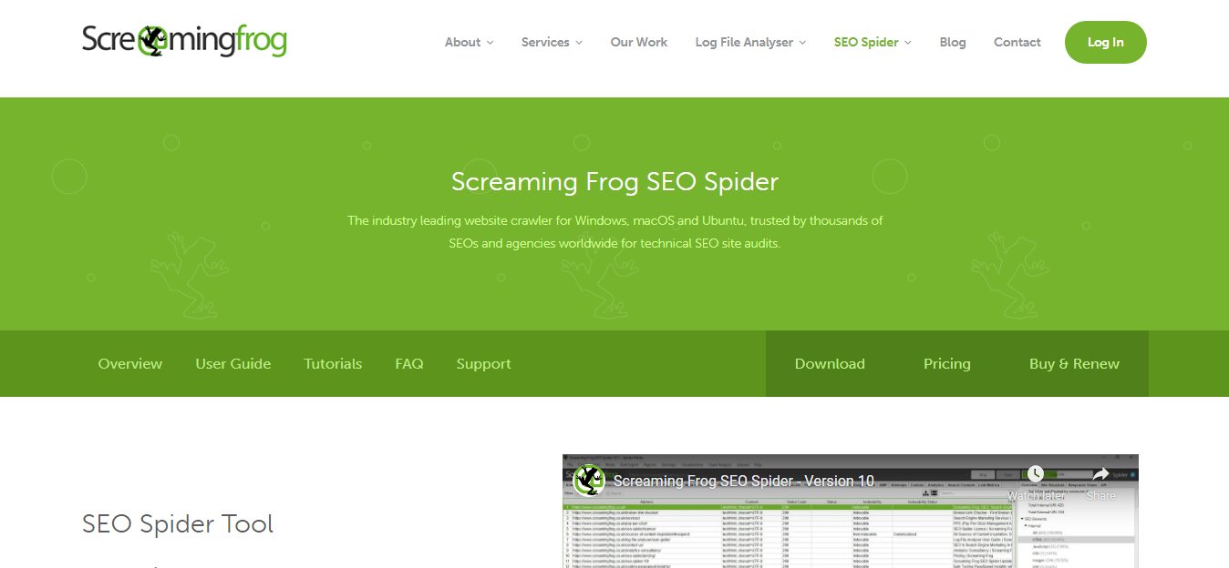 Screaming Frog SEO Spider