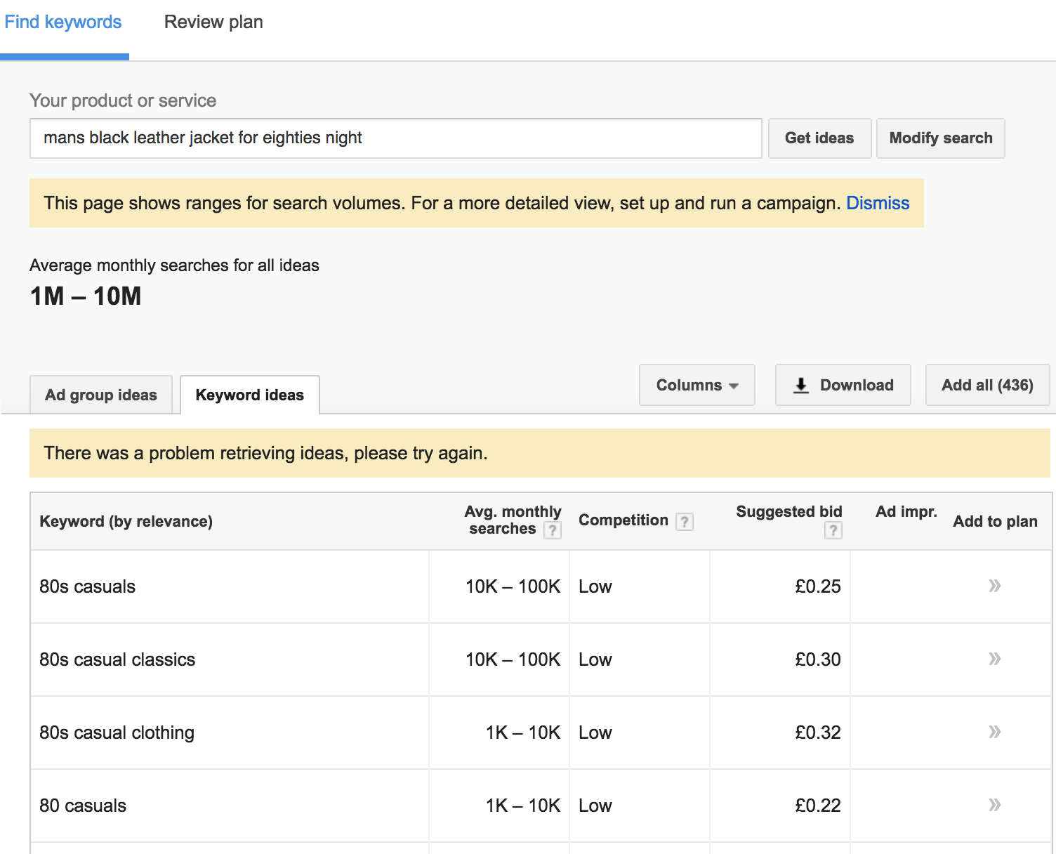 long tail keywords