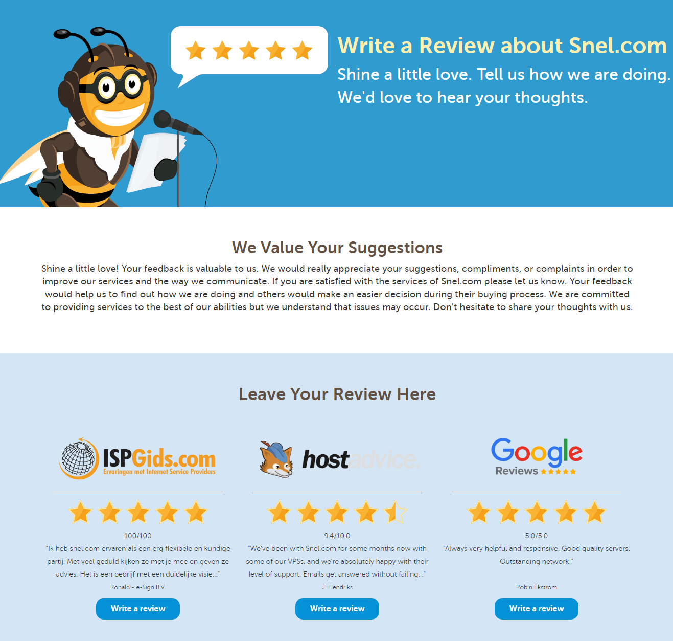 Write a Review about Snel