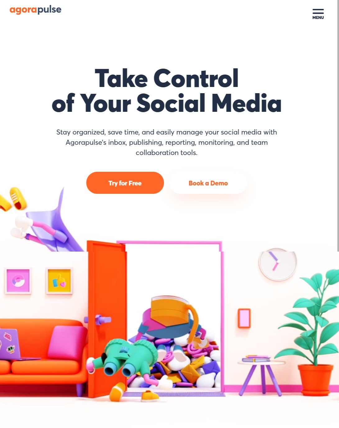 agorapulse social media management software