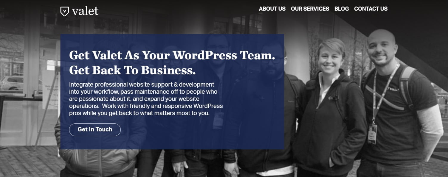 Valet WordPress Management Services