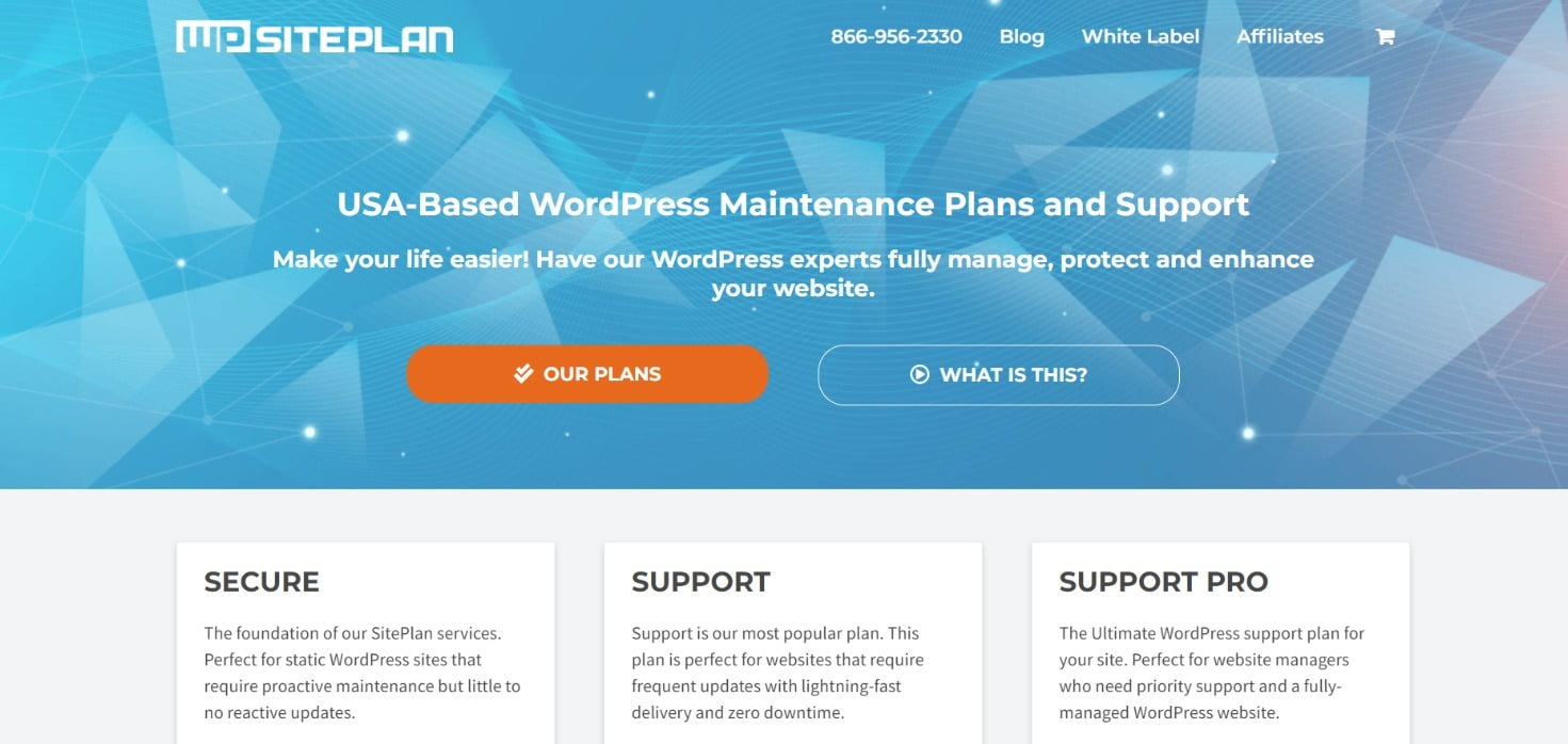 WP SitePlan WordPress Management Services