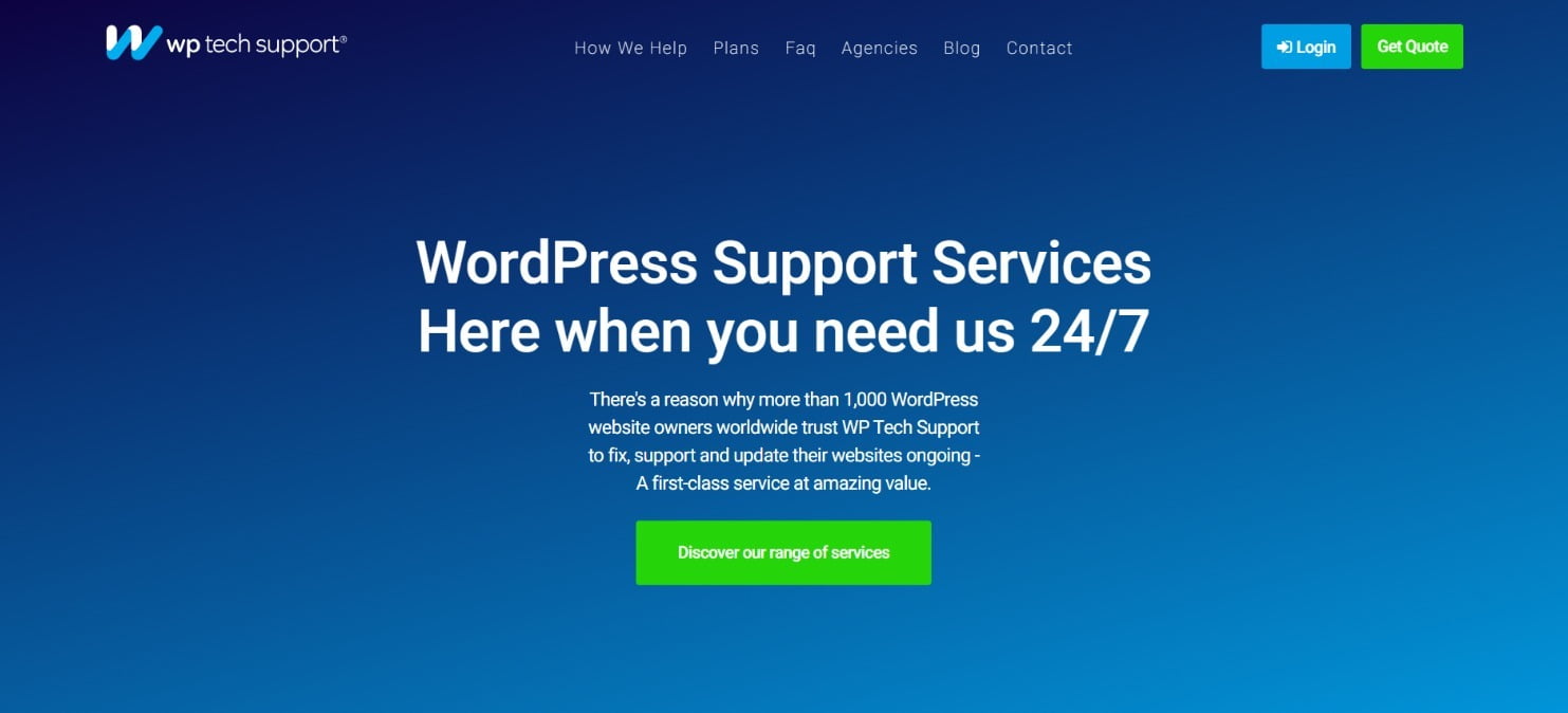 WP Tech Support WordPress Management Services