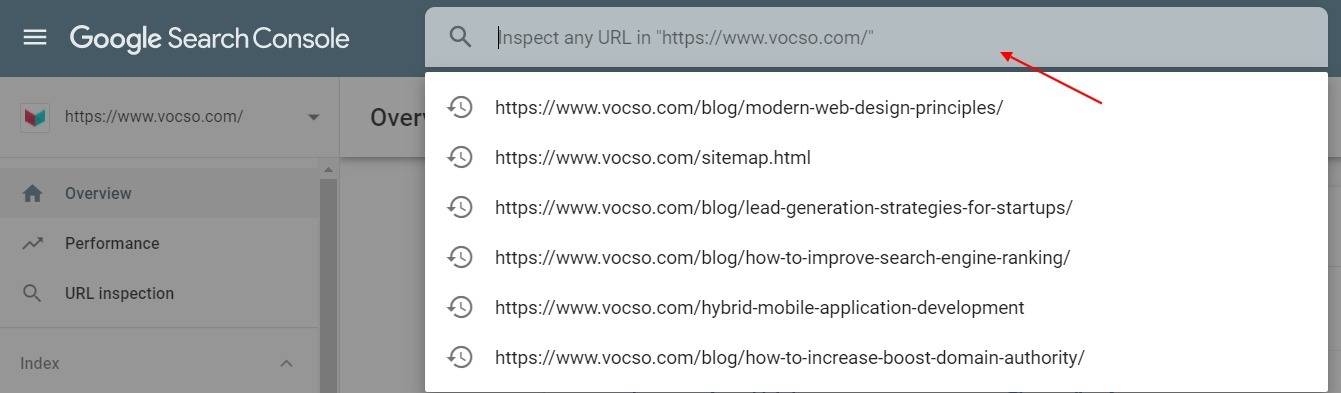 URL Inspection Tool