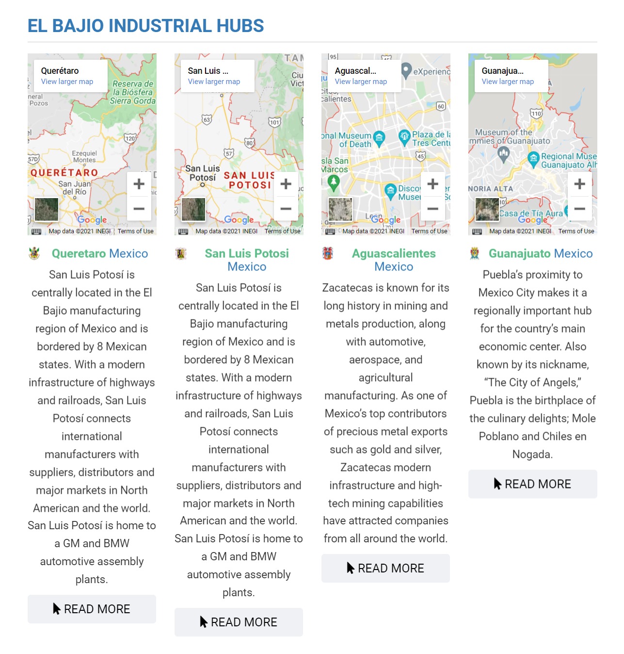 manufacturing Locations in mexico