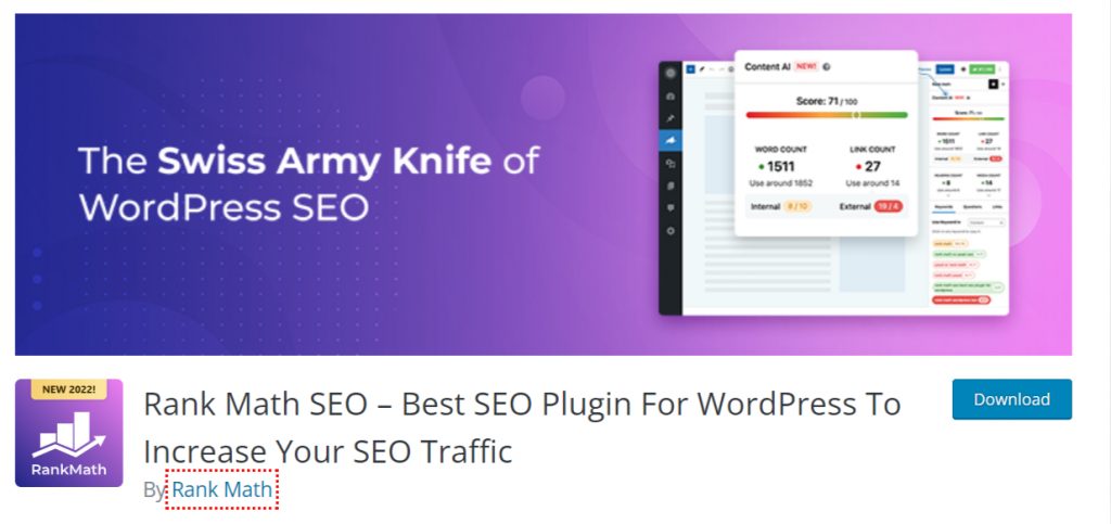 Rank Math SEO Plugin For WordPress