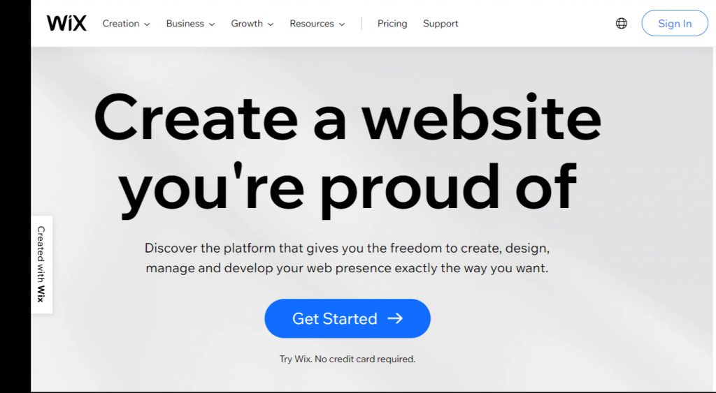 Wix Free Website Builder