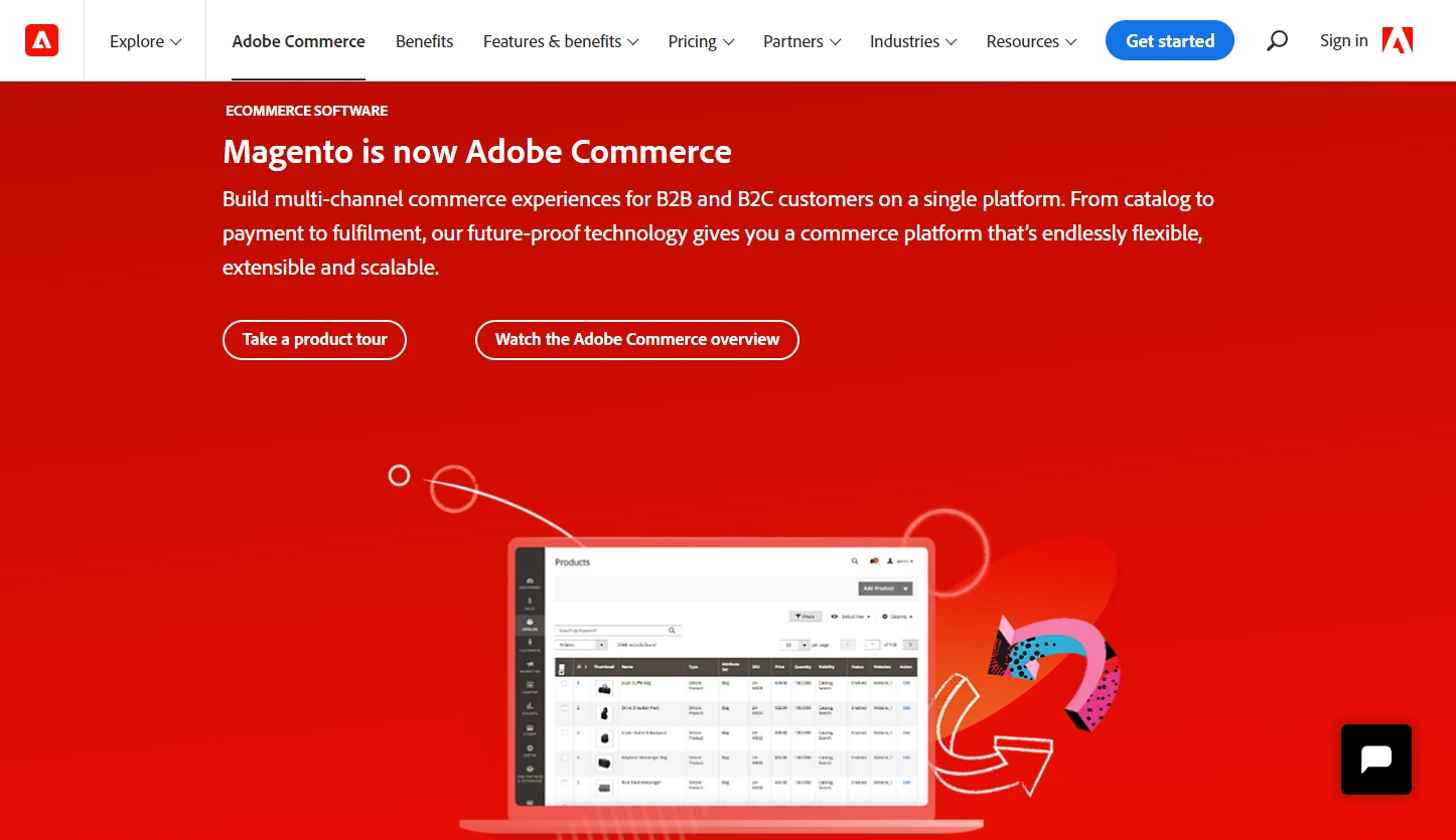 Magento, now Adobe Commerce