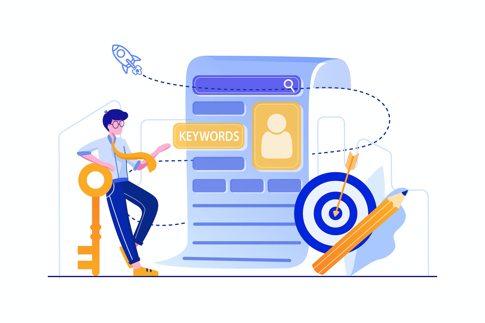 Use competitive keywords for your videos & images