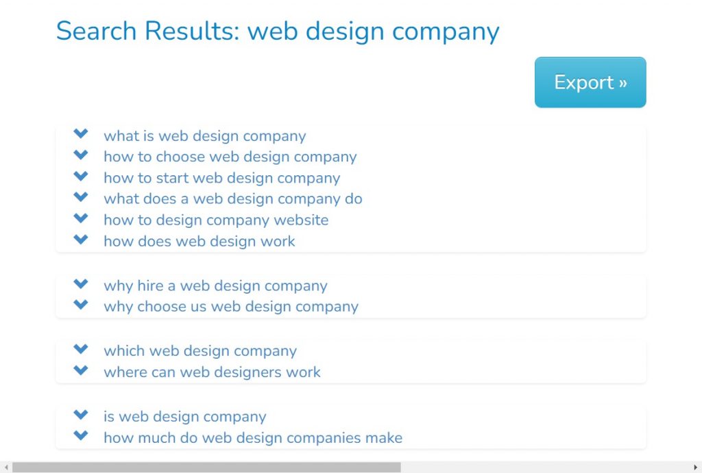 web design company searched with #SuggestMrx