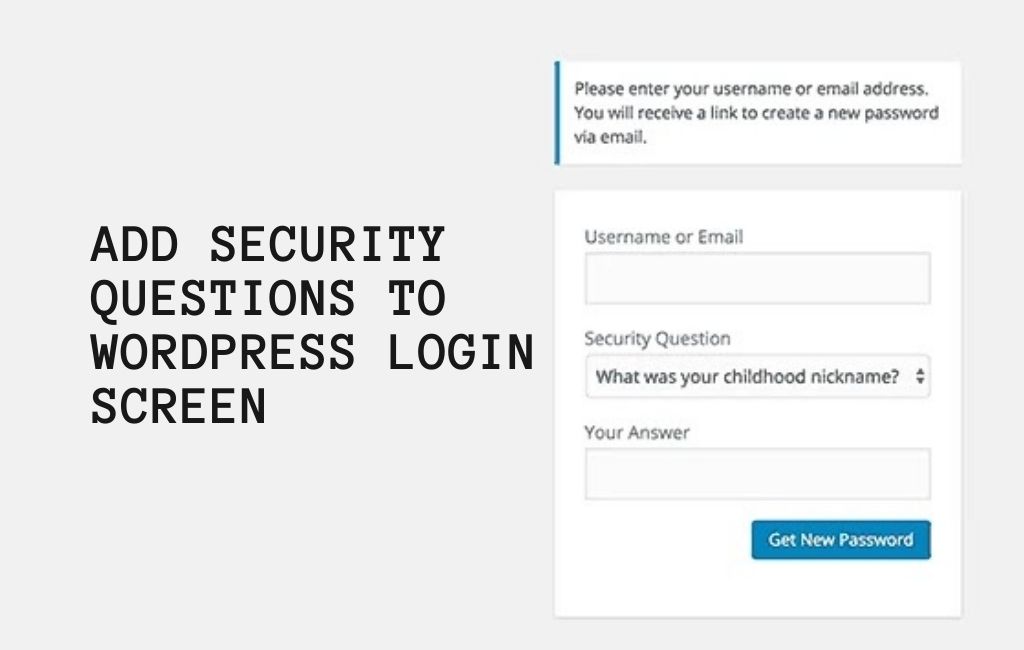 Add Security Questions to WordPress Login Screen