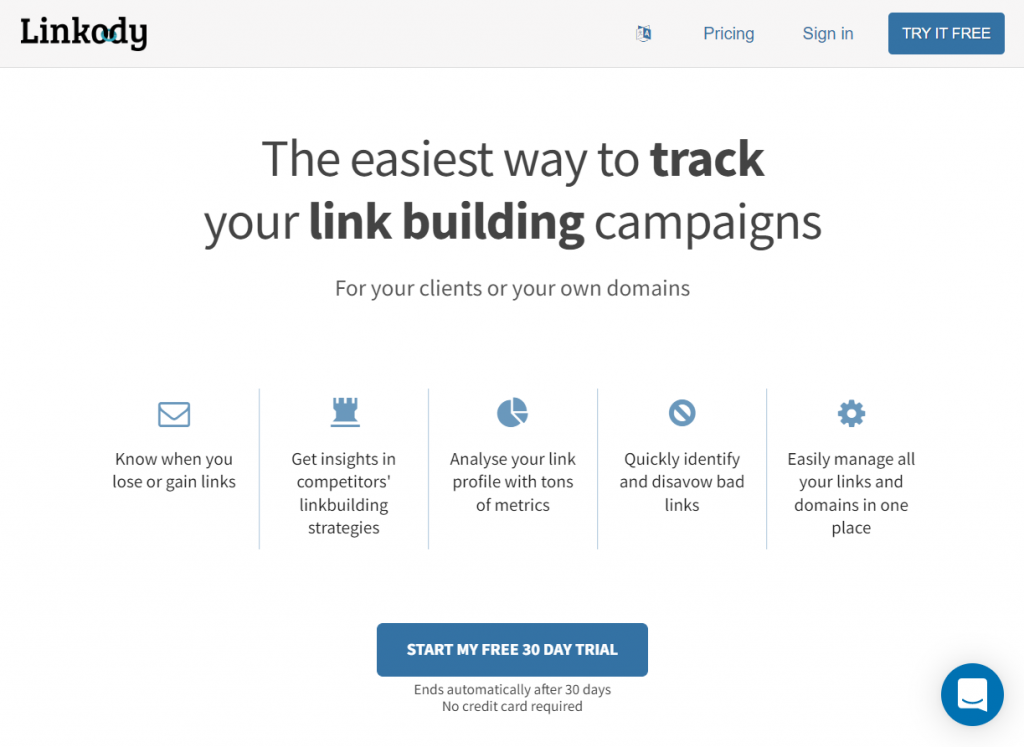 Backlink Tracker by Linkody 