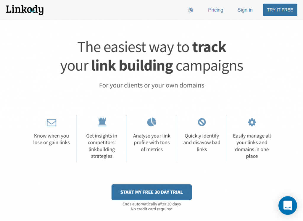 Backlink Tracker by Linkody