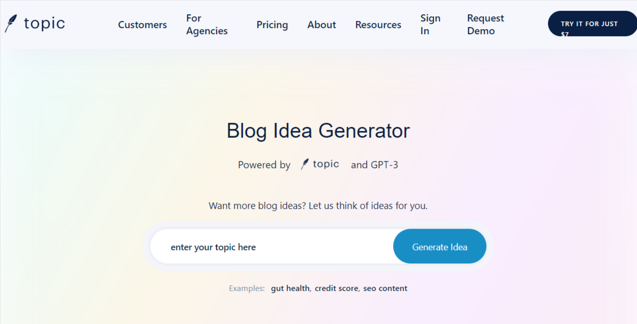 Blog Idea Generator - Instant Content Inspiration