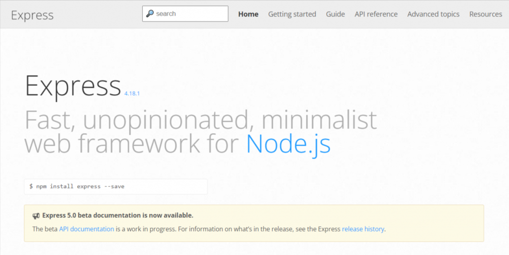 Express - Node.js web application framework