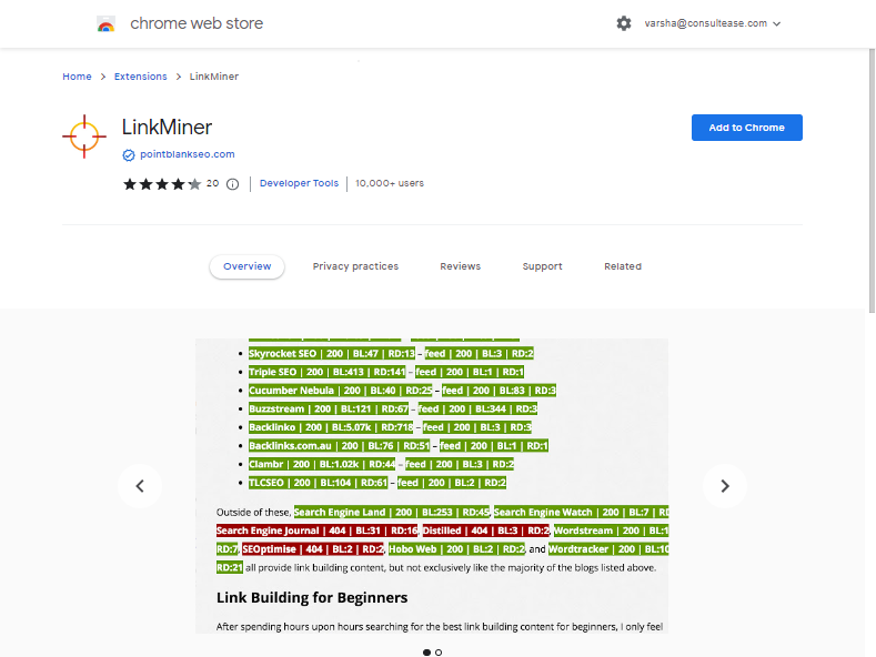 LinkMiner