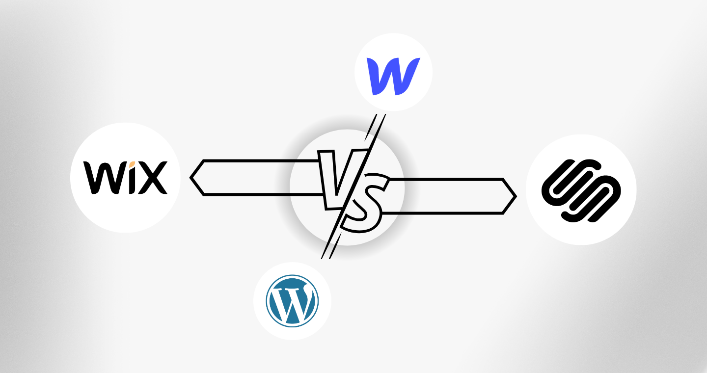 Webflow vs. Squarespace vs. Wix vs. WordPress for Custom Web Design