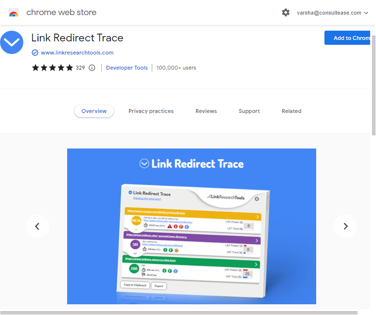 Link Redirect Trace