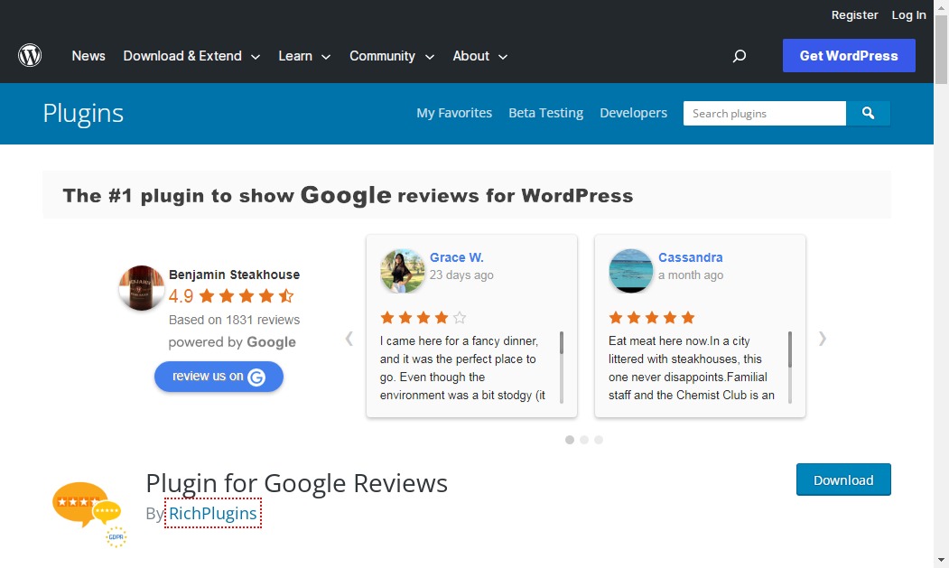 Google review clearance plugin wordpress