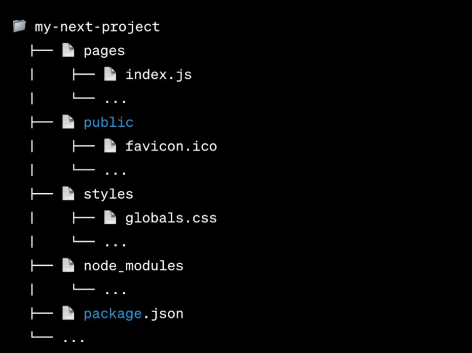 new nextjs projec structure