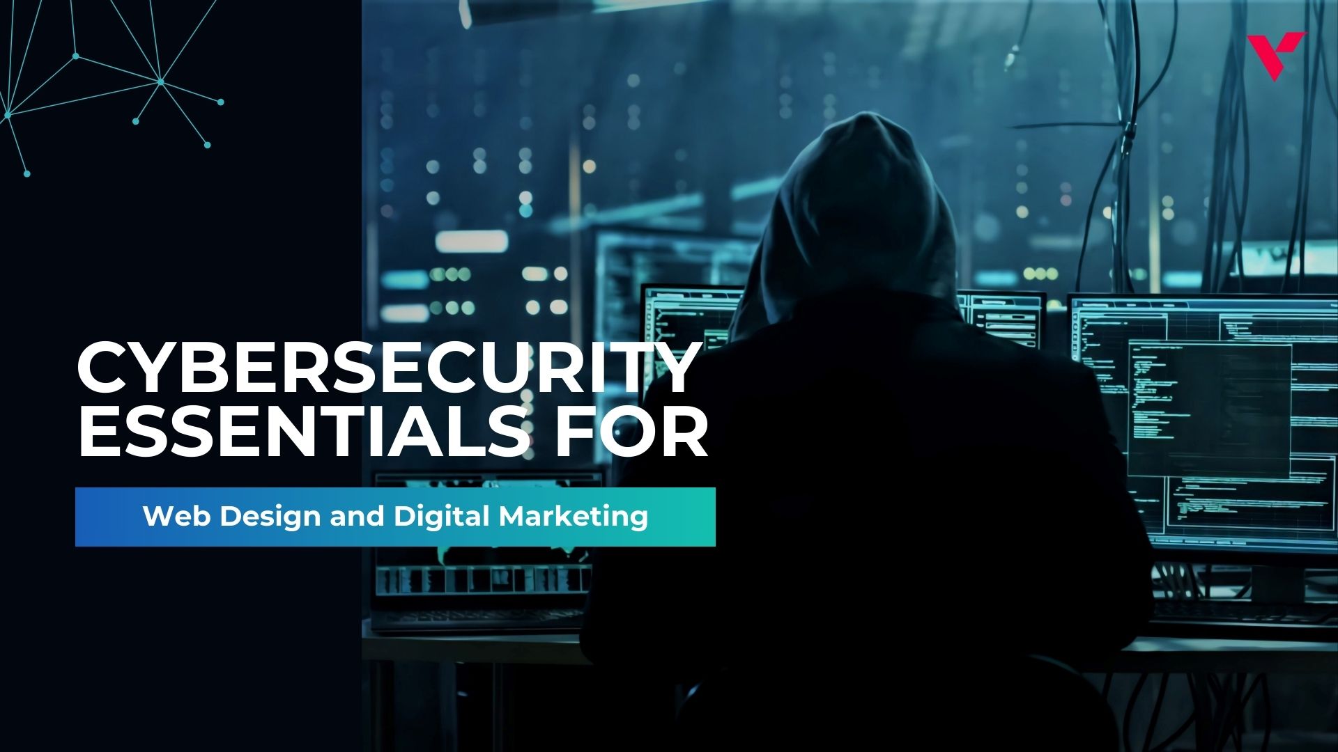 Black Blue Modern Gradient Cybersecurity Presentation