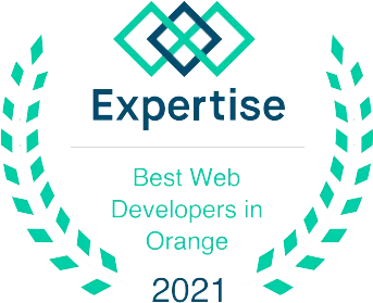 Best Orange Web Developers Badge