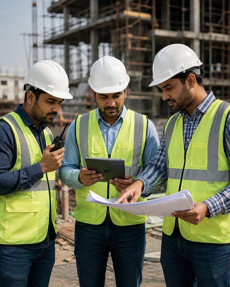 Employee learning on site