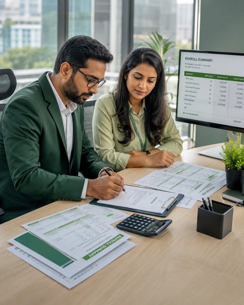 Finance and payroll inputs