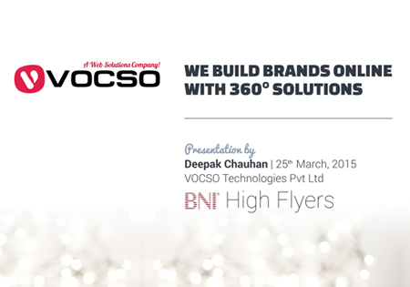 VOCSO Presentation - A Web Design Agency Presentation by CEO Deepak Chauhan